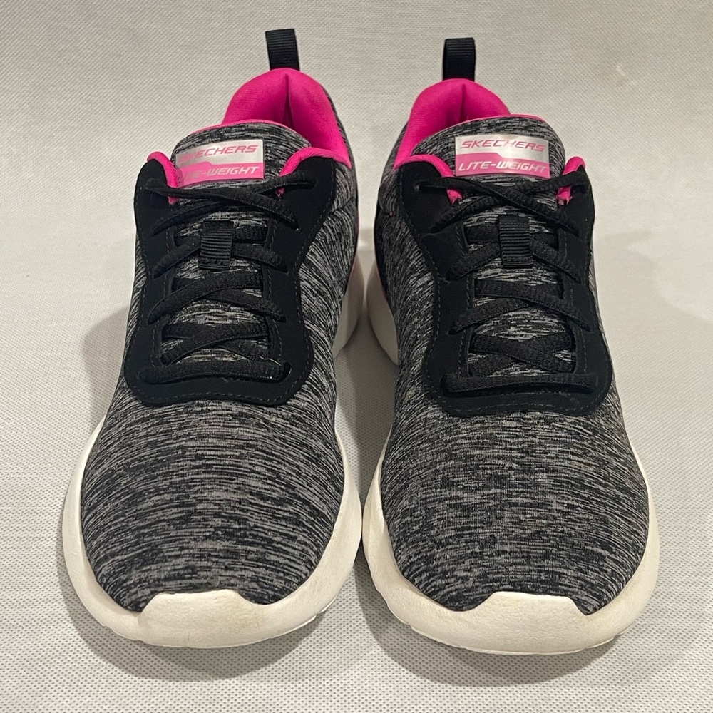 Skechers Women's Skech-Air Dynamight Black/Hot Pink - Size 7 - Picture 2 of 7